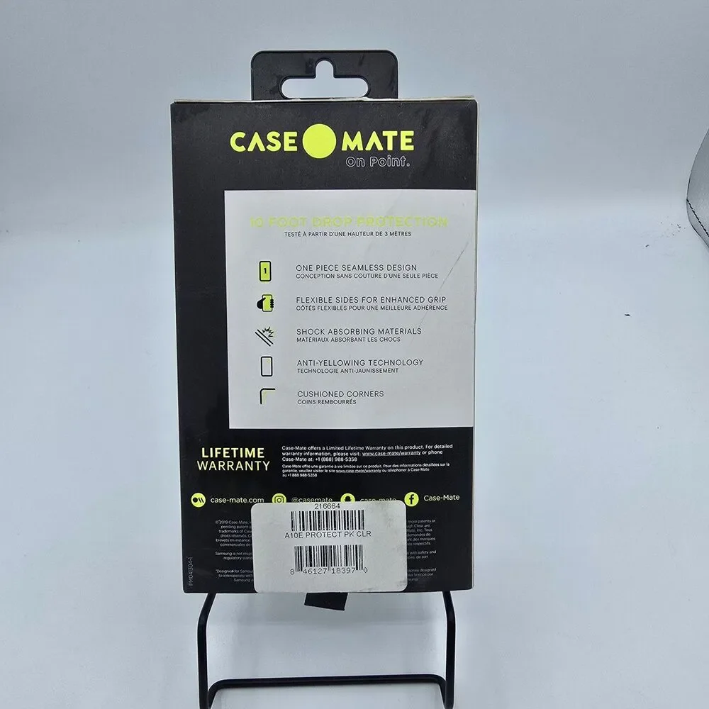 Samsung Galaxy A10e Case Mate Protection Pack, New Clear